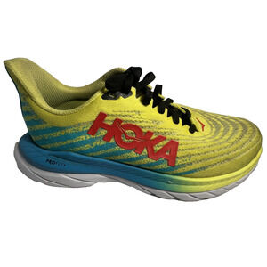 HOKA ONE ONE Rocket X Women’s Size 7B Running Shoes Yellow Blue